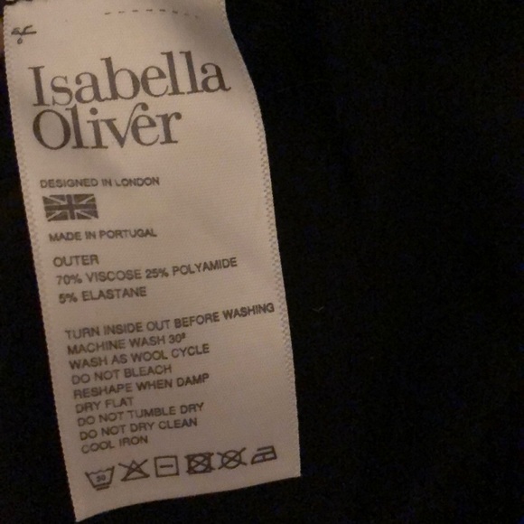 Isabella Oliver Maternity Mock Neck Flare Dress 2 - Picture 8 of 8